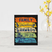 Family Vacation Hawaii 2025 Matching Group Vacatio カード (黄色い花)