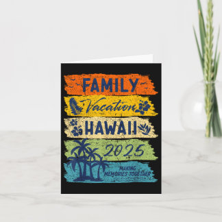 Family Vacation Hawaii 2025 Matching Group Vacatio カード