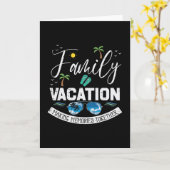 Family Vacation Memories Together Match Men Women カード (黄色い花)