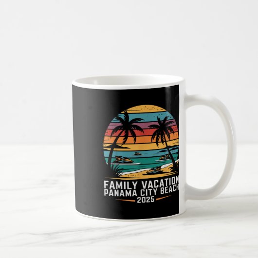 Family Vacation Panama Beach Trip 2025 Panama City コーヒーマグカップ (右)