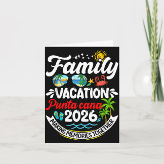 Family Vacation Punta Cana 2026 Making Memories カード