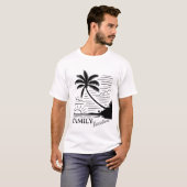 Family Vacation – Tropical Sunset Beach Tシャツ (正面フル)