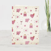 Family Vintage Retro Polaroid Photo Valentines Day カード (裏面)