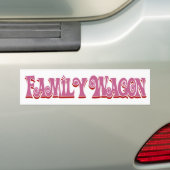 Family Wagon バンパーステッカー (車上)