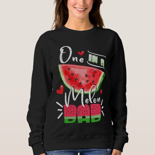 Family Watermelon Matching Group  One In A Melon D スウェットシャツ (正面)