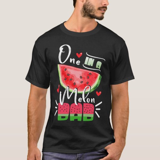 Family Watermelon Matching Group  One In A Melon D Tシャツ (正面)