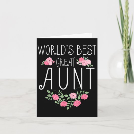 Family World's Great Aun Funny Auntie Ever Gift  カード (正面)