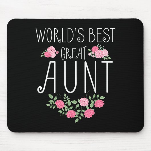 Family World's Great Aun Funny Auntie Ever Gift  マウスパッド (正面)