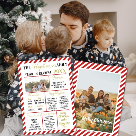 family year in review Christmas information update シーズンカード