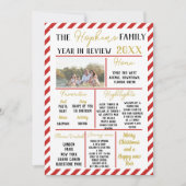 family year in review Christmas information update シーズンカード (正面)