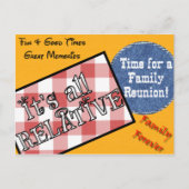 Famlyの懇親会の郵便はがき インビテーションポストカード (正面)