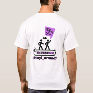 FAMOUSにしてくれ ソーシャルメディア両面ユニセックス Tシャツ