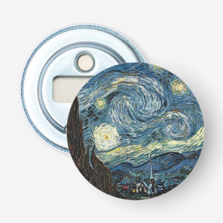 Famous art reprint, Starry Night, by Van Gogh 栓抜き