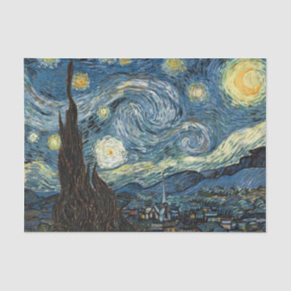 Famous art, Starry Night, Van Gogh 薄葉紙