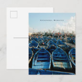 Famous Blue Boats of Essaouira ポストカード (正面/裏面)