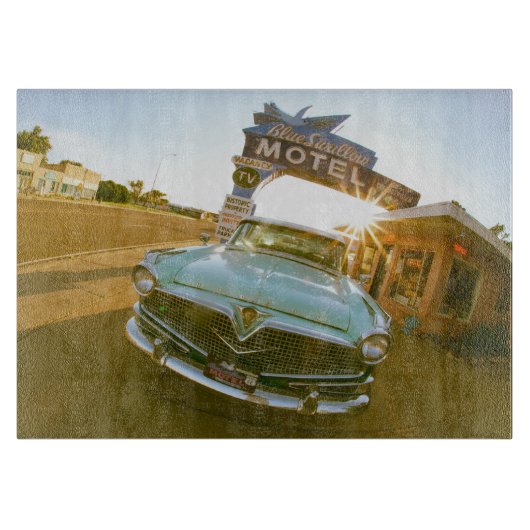 Famous Blue Swallow Motel on Route 66 カッティングボード (正面)