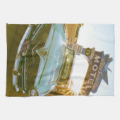 Famous Blue Swallow Motel on Route 66 キッチンタオル (横)