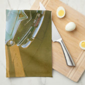 Famous Blue Swallow Motel on Route 66 キッチンタオル (四つ折り)