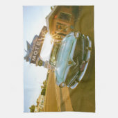 Famous Blue Swallow Motel on Route 66 キッチンタオル (縦)