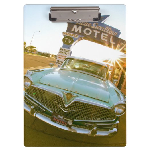 Famous Blue Swallow Motel on Route 66 クリップボード (正面)