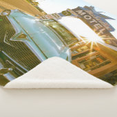 Famous Blue Swallow Motel on Route 66 シェルパブランケット (3/4)