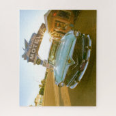 Famous Blue Swallow Motel on Route 66 ジグソーパズル (縦)