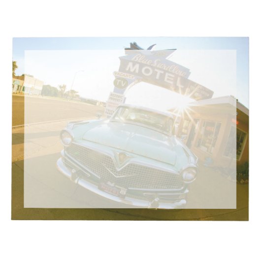 Famous Blue Swallow Motel on Route 66 ノートパッド (正面)