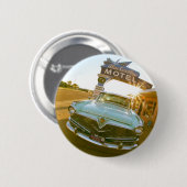 Famous Blue Swallow Motel on Route 66 缶バッジ (正面&裏面)