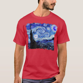 Famous Classic Art The Starry Night Remi Van Gogh  Tシャツ
