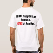 FamVacのワイシャツ Tシャツ (裏面)