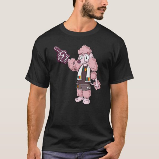 Fan Poodle Cameroon Tシャツ (正面)