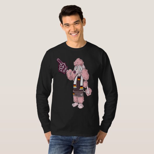 Fan Poodle Germany Tシャツ (正面フル)