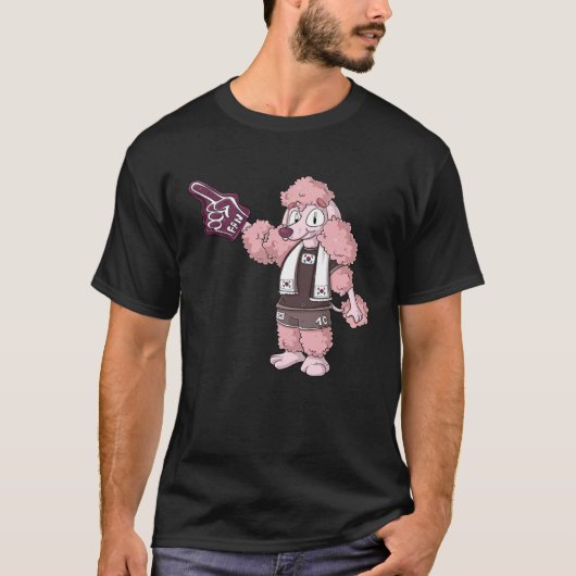 Fan Poodle South Korea Tシャツ (正面)