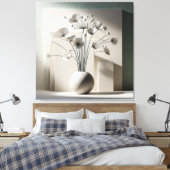 Fan-Shaped Floral Structure キャンバスプリント (インサイチュ (寝室))