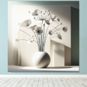 Fan-Shaped Floral Structure キャンバスプリント (インサイチュ (ウッドフロア))