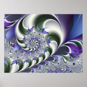 Fan Spiral Cute Cool Modern Abstract Art ポスター