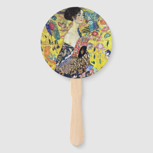 Fan with Gustavクリムト ハンドファン (裏面)