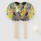 Fan with Gustavクリムト ハンドファン (正面&裏面)