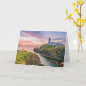 Fanadのヘッド灯台|ドニゴール、アイルランド カード (黄色い花)