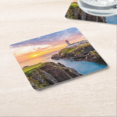 Fanadのヘッド灯台Co. |ドニゴールアイルランド スクエアペーパーコースター (アングル)