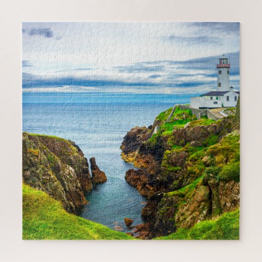Fanad Head Lighthouse Coastal Ireland Art Print ジグソーパズル (縦)