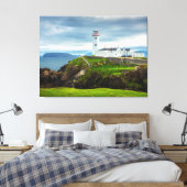 Fanad Head Lighthouse Donegal Ireland Art Print キャンバスプリント (インサイチュ (寝室))