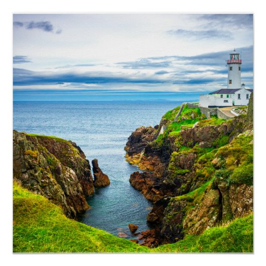 Fanad Head Lighthouse Donegal Ireland Poster ポスター (正面)