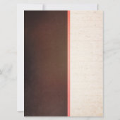 Fanciful Bird Cage – チョコレート&ピンク結婚ズ 招待状 (裏面)