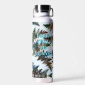 Fanciful Fractal Arctic Camouflage ウォーターボトル (背面)