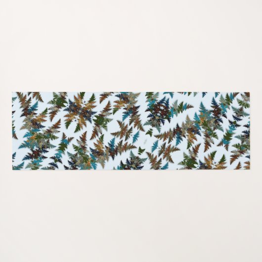 Fanciful Fractal Arctic Camouflage ヨガマット (裏面(横))