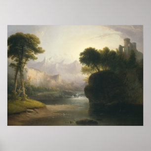 Fanciful Landscape, Thomas Douttyファインアートポスター ポスター
