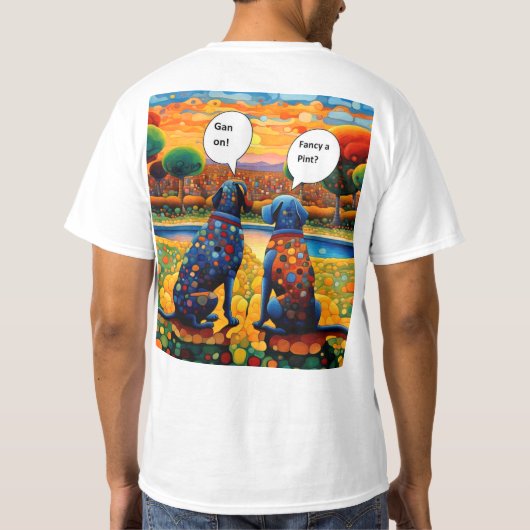 Fancy a pint tシャツ (裏面)