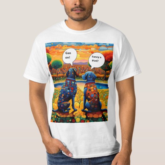 Fancy a pint tシャツ (正面)