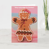 Fancy a spicy ginger for Christmas? カード (正面)